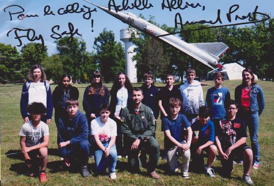 Elèves formés accueillis sur la base aérienne d'Avord